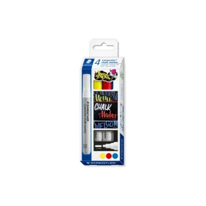 Set markera Staedtler Lumocolor chalk 344 ΓÇô te─ìna kreda, 4 boje Set markera Staedtler Lumocolor chalk 344 ΓÇô te─ìna kreda, 4 boje