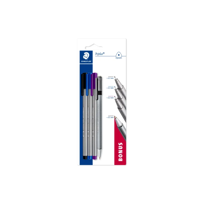 fineliner-set-staedtler-triplus-4-komada-sa-bonus-tehnickom-olovkom Fineliner set Staedtler triplus – 4 komada sa bonus tehničkom olovkom