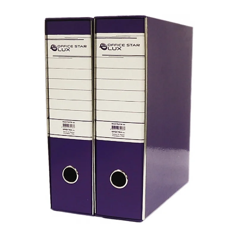 registrator-a4-sa-metalnim-ojacanjem-plastificiran-ljubicasta-siroki Registrator A4 sa metalnim ojačanjem plastificiran ljubičasta široki 80mm